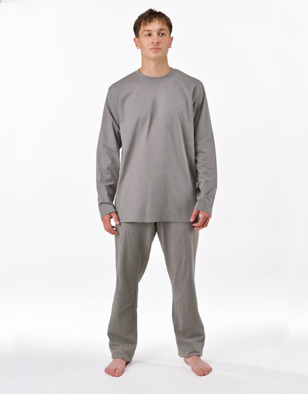 Pánské pyžamo Gino šedé (79195_MxGLMZ) M