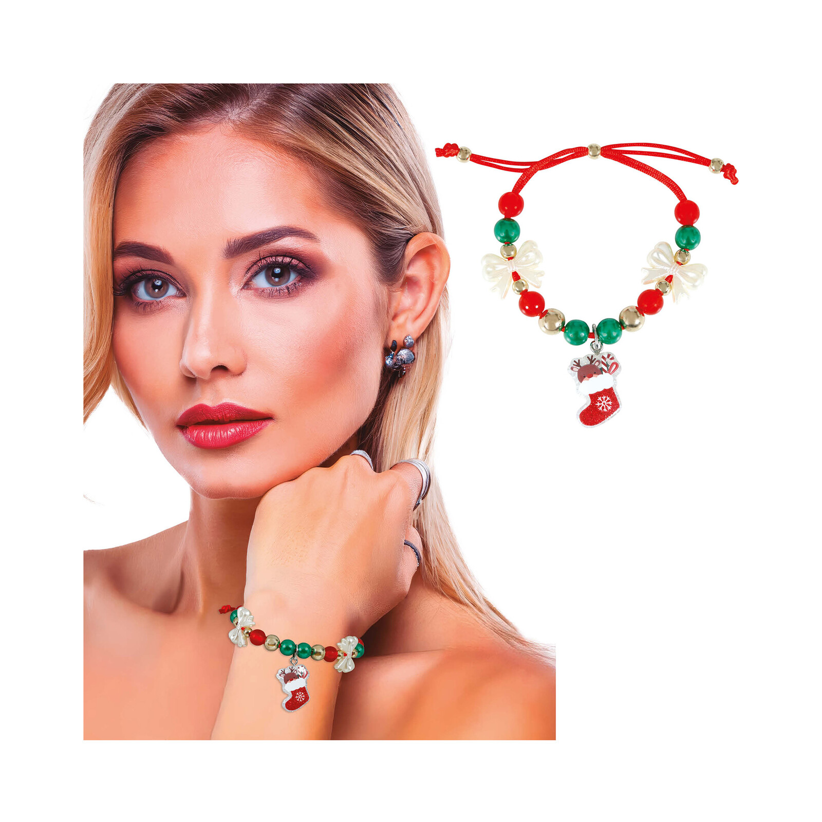 Vánoční náramek s punčochou Albi