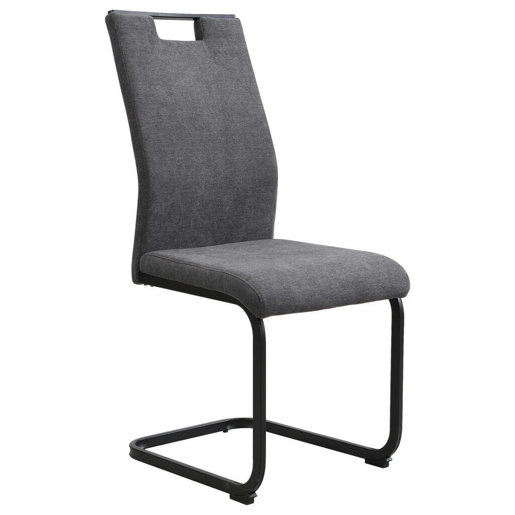 Carryhome HOUPACÍ ŽIDLE, antracitová, černá