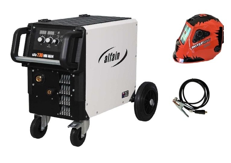 Svářečka MIG/MAG AlfaIn aXe 230 MIG MAN pro CO2 výhodný SET Varianta: SET 2: svářečka s výbavou v popisu stroje + kukla profi E.144 SET2