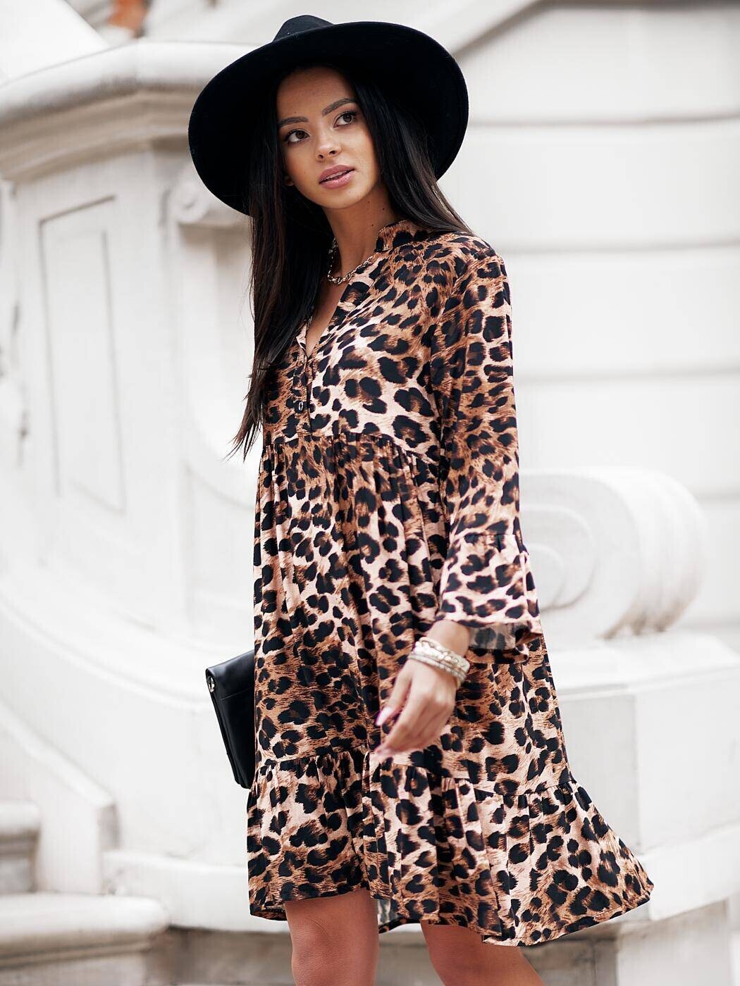 Šaty hnědé A Bella cjok0293. Chladivo R00