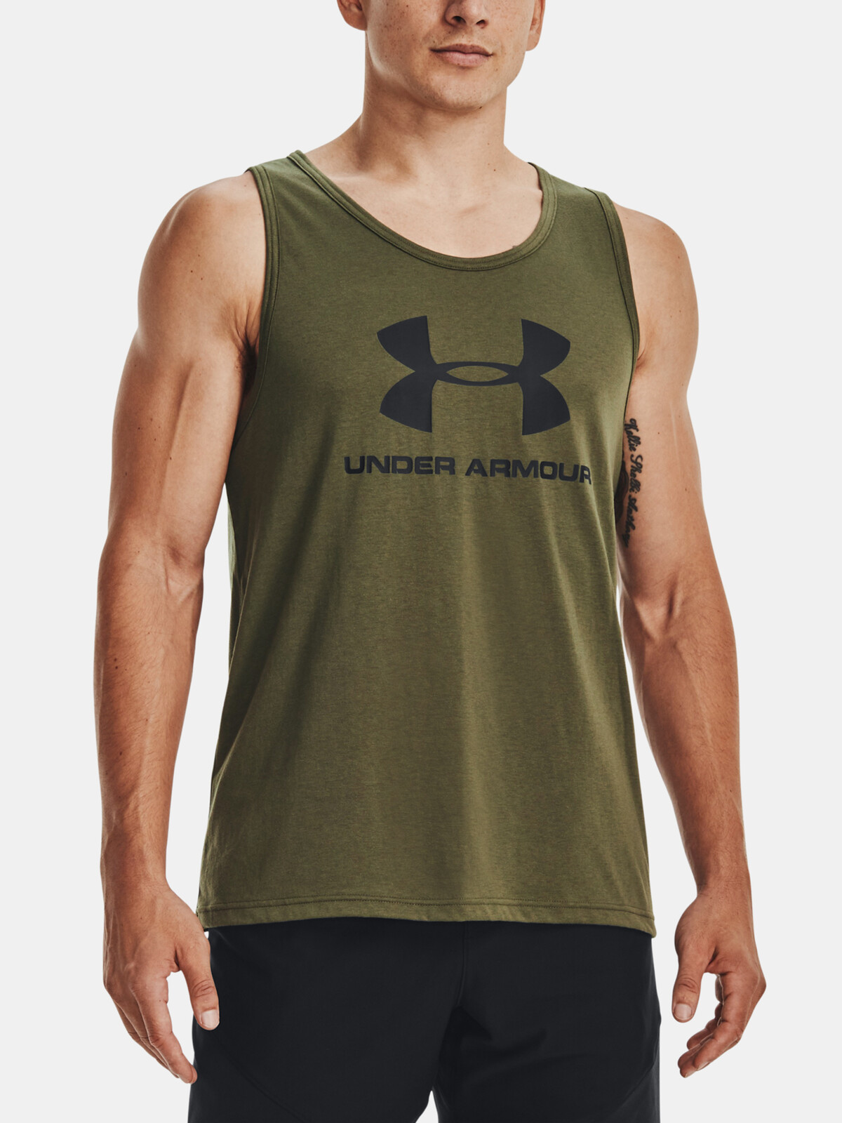 Under Armour Tílko UA SPORTSTYLE LOGO TANK-GRN - Pánské