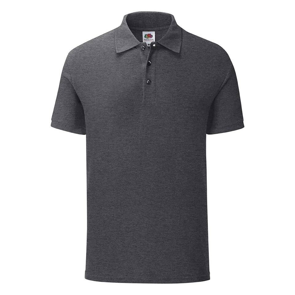 Men's Iconic Polo Friut of the Loom Men's Dark Grey T-Shirt