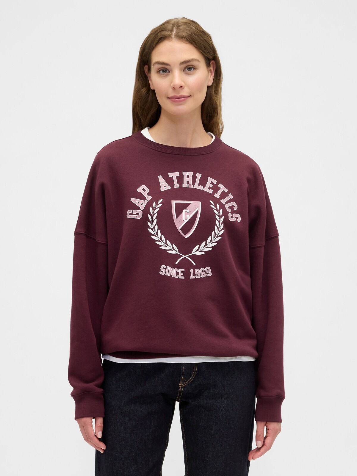 Oversize mikina s logem Gap Athletic - Dámské