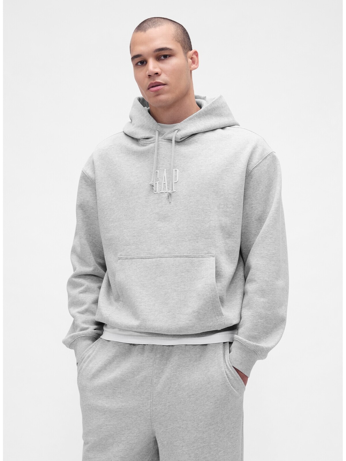 GAP Oversize mikina s logem Heavyweight - Pánské