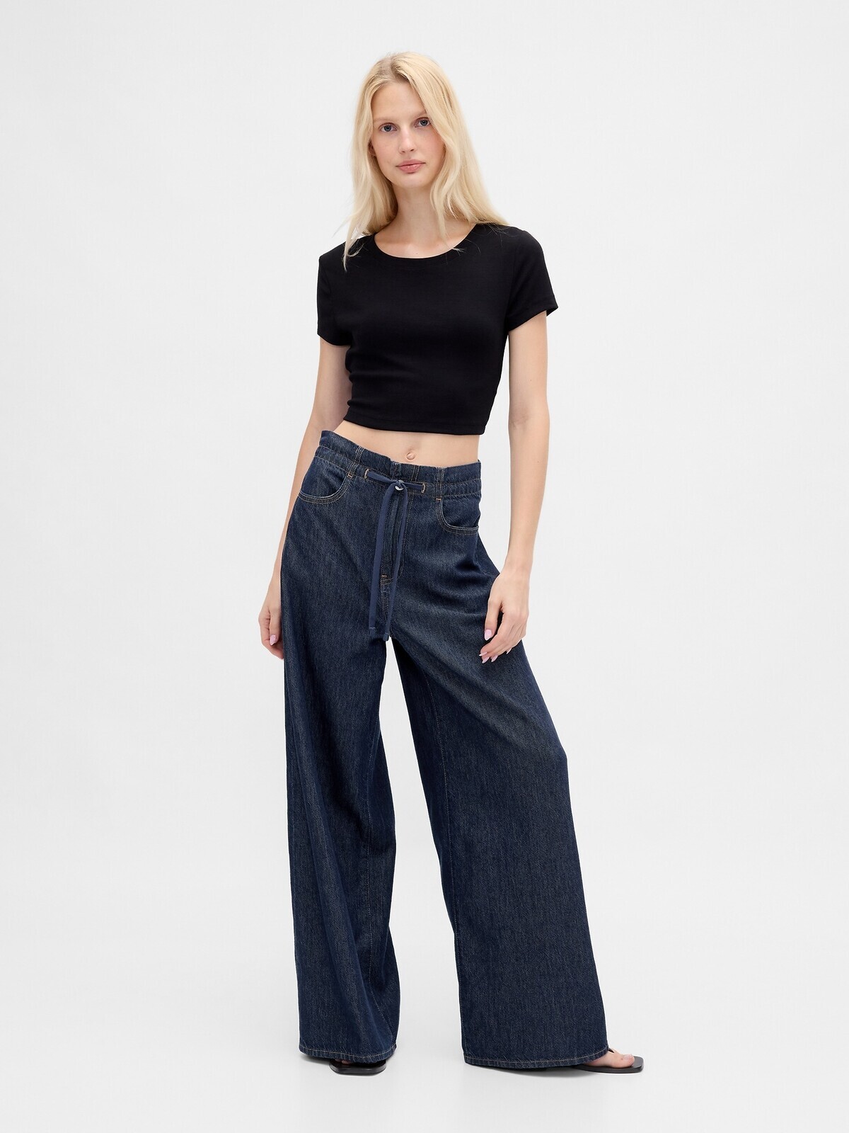 GAP Džíny High Rise SuperLight Baggy - Dámské