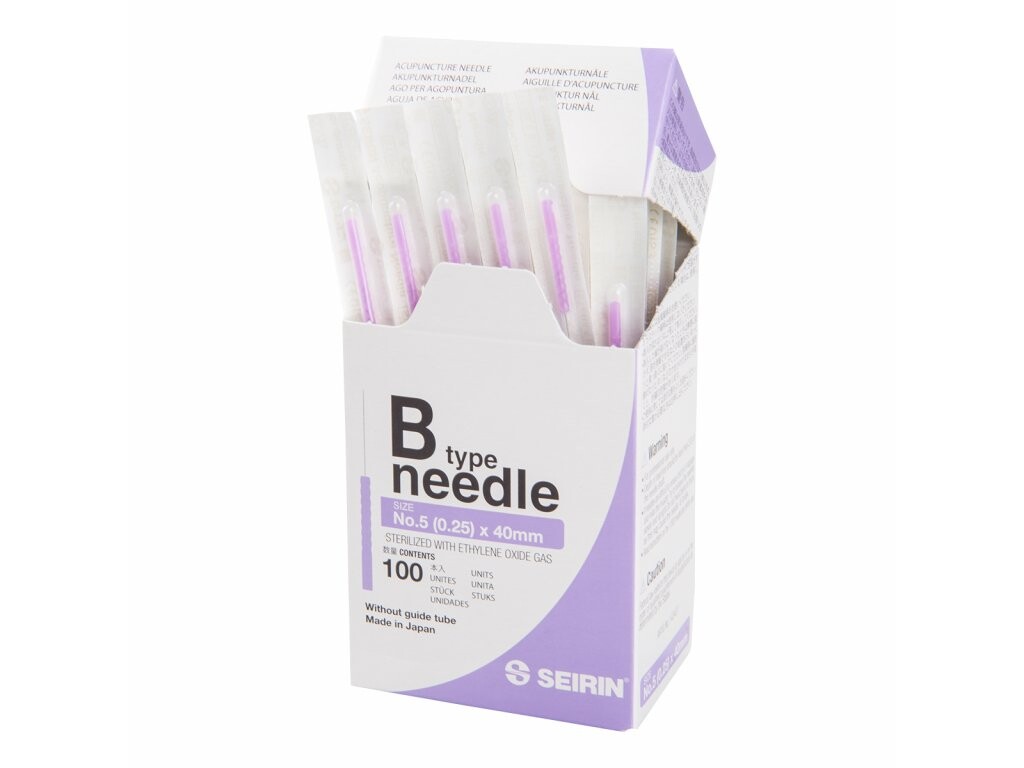 Akupunkturní jehly Seirin B-type 5 / 0,25 x 40 mm