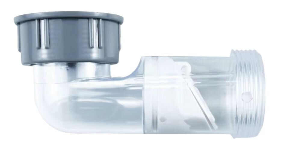 Eco produkty Odpadní sifonové koleno se zpětnou klapkou - vodorovná zpětná klapka pro dřez, umyvadlo, vanu nebo vaničku  6/4
