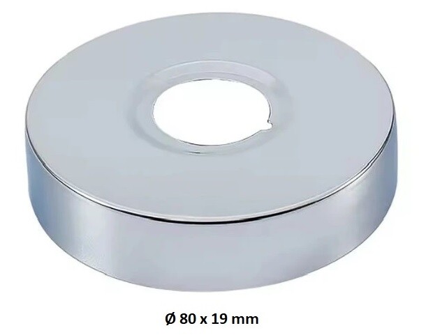 Eco produkty Krycí růžice k baterii, válcová, průměr 80mm x 19mm - závit 3/4