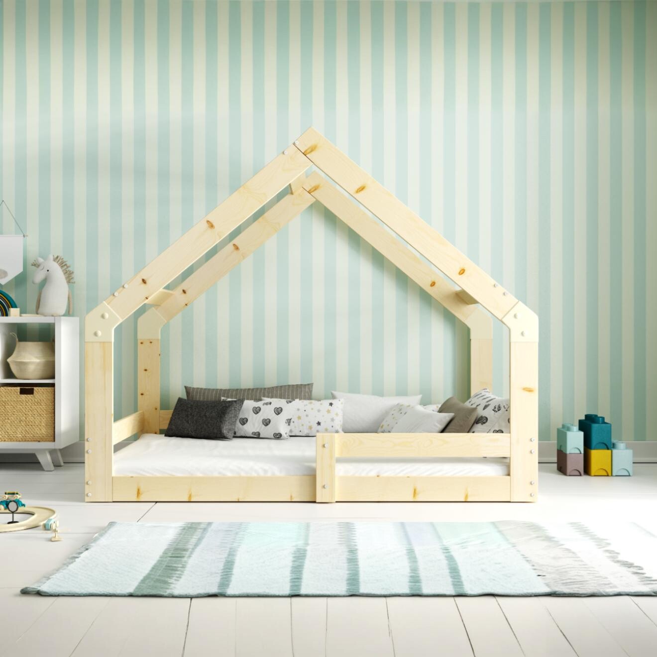 SMB Dětská postel z masivu HOME, 80x160 cm