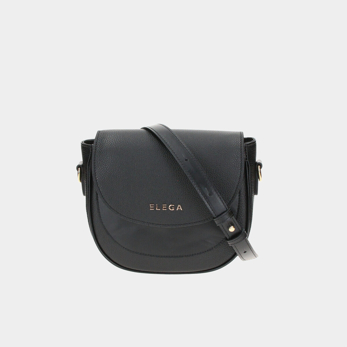 Malá klopnová kabelka Horsie černá/zlato