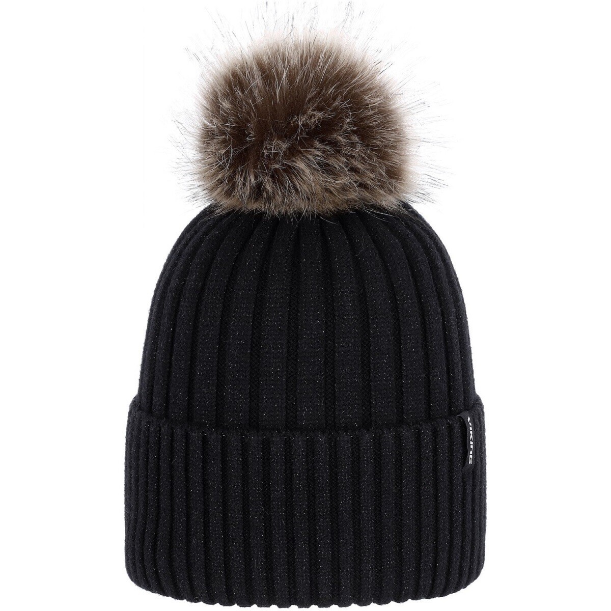 Dámská zimní čepice s bambulí viking hana černá uni