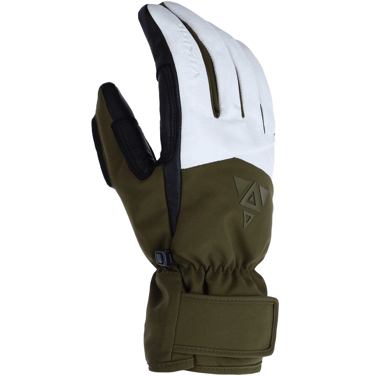 Freeridové rukavice viking norvik pro pipe bílá/khaki 10