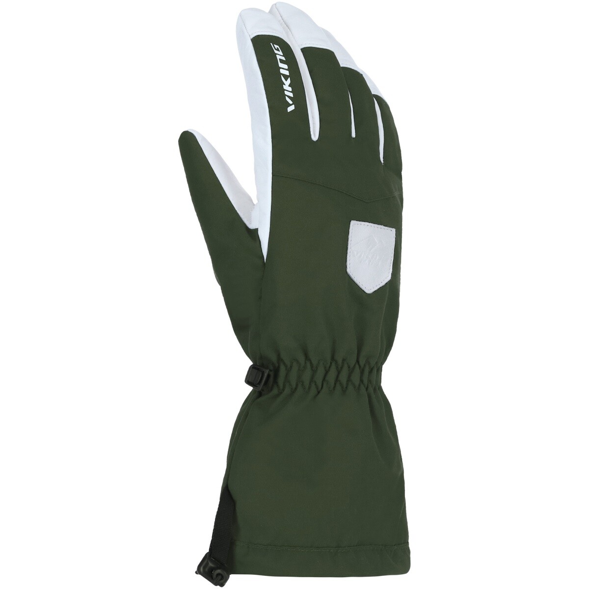 Lyžařské rukavice viking sven bílá/khaki 10