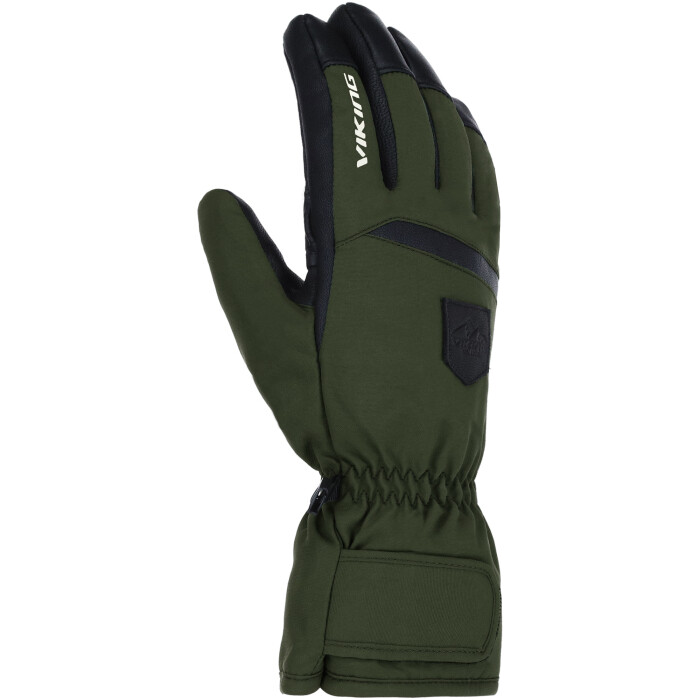 Pánské lyžařské rukavice viking lars khaki 10