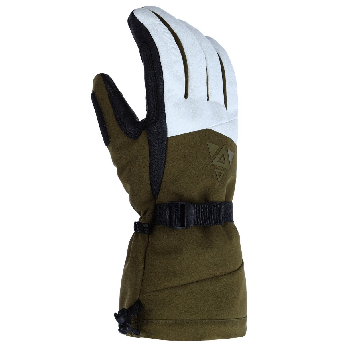 Freeridové zimní rukavice viking norvik pro bílá/khaki 10