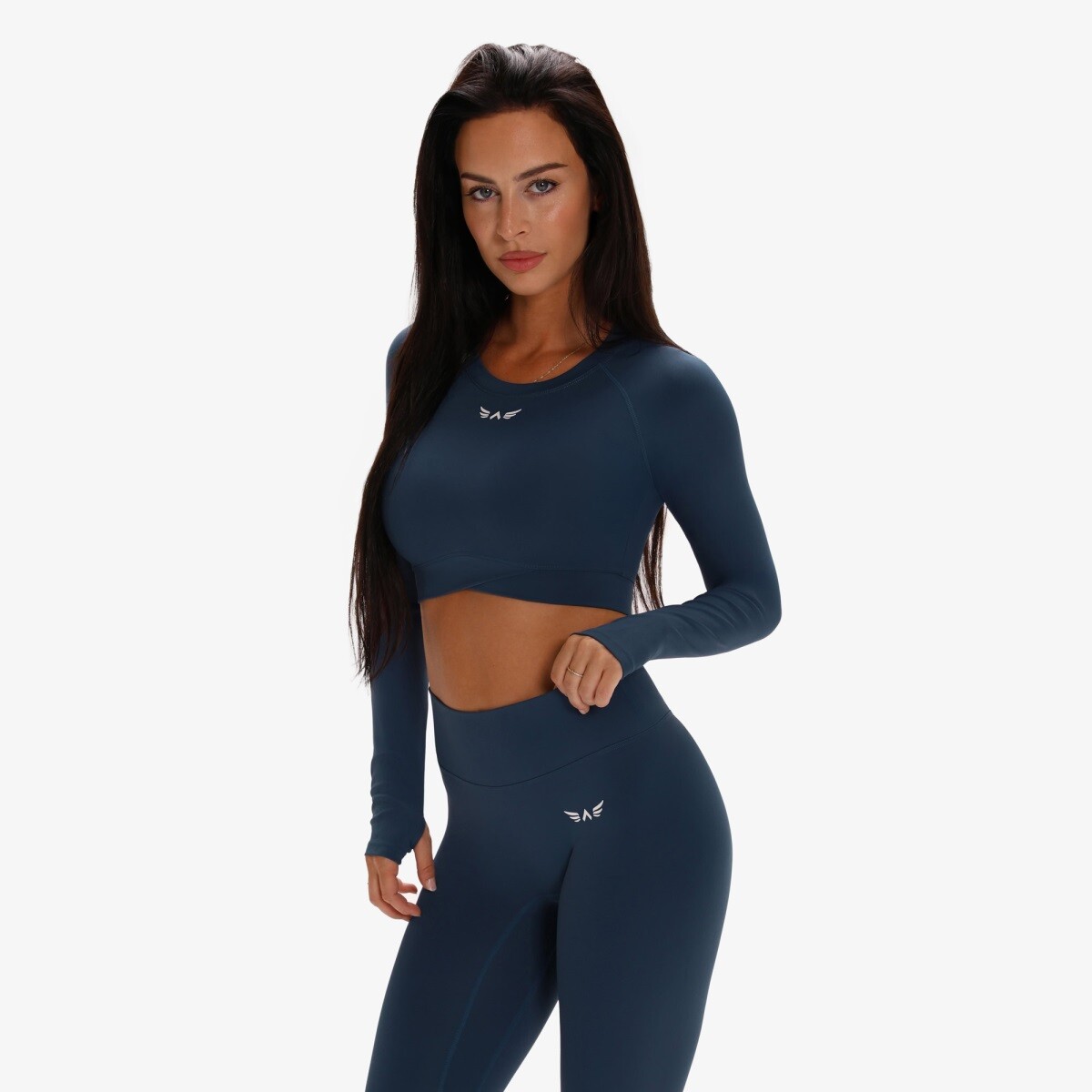 Dámské tričko exalted aura performance s dlouhým rukávem modrá xs