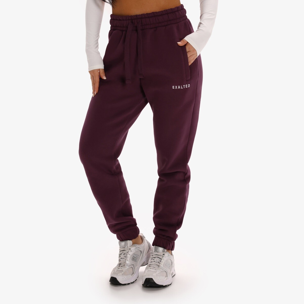 Dámské tepláky exalted comfy-nest™ vínová xs