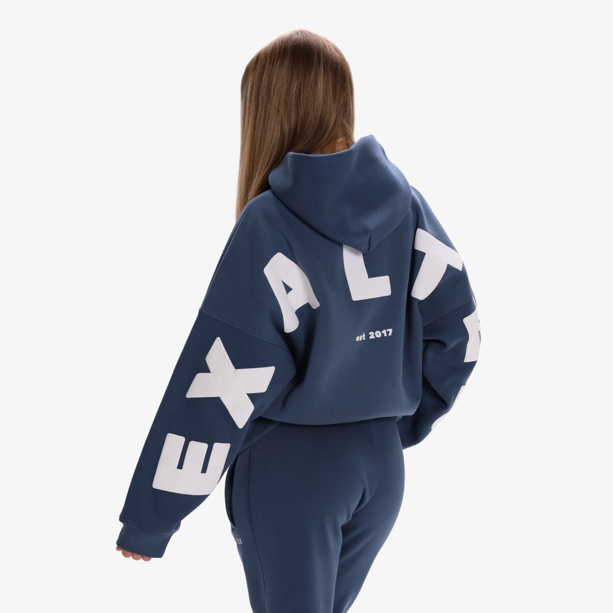 Dámská mikina exalted comfy-nest™ original oversized modrá xxs