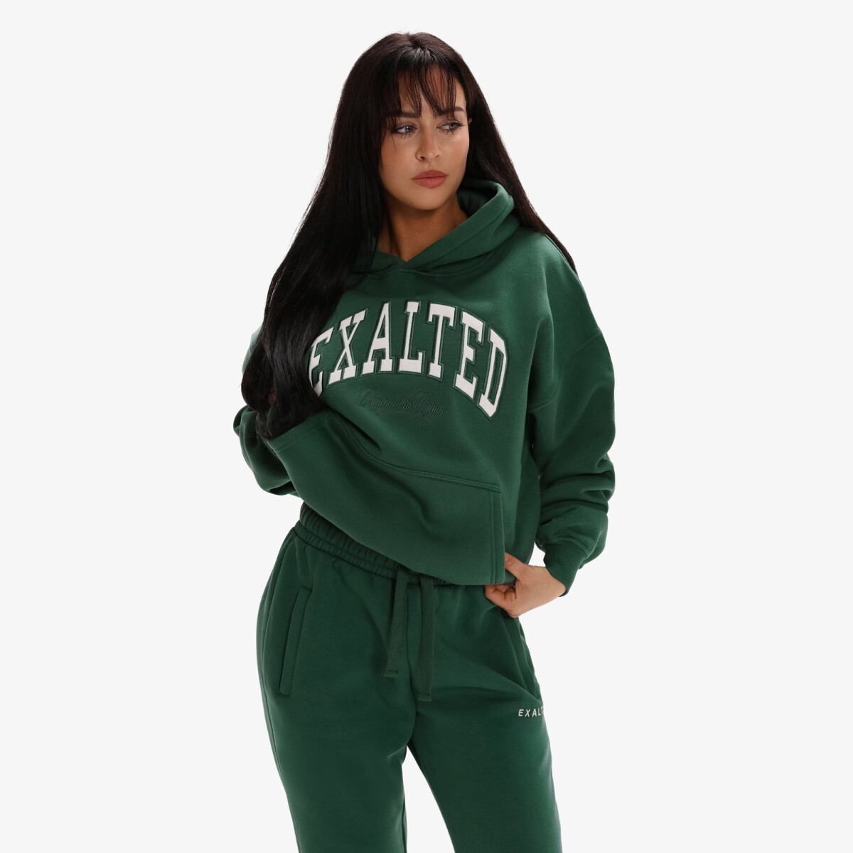 Dámská mikina exalted comfy-nest™ icon zelená xs