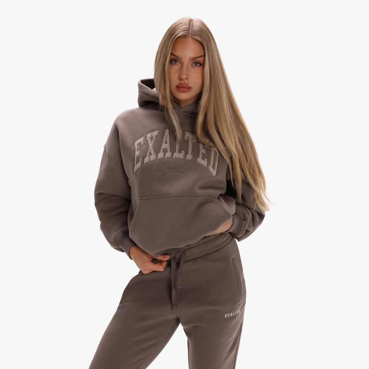 Dámská mikina exalted comfy-nest™ icon hnědá xs