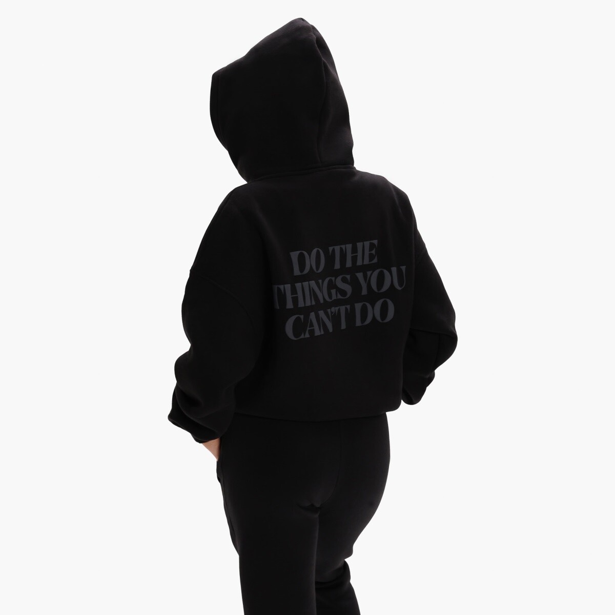 Dámská mikina exalted comfy-nest™ quote  černá xxs