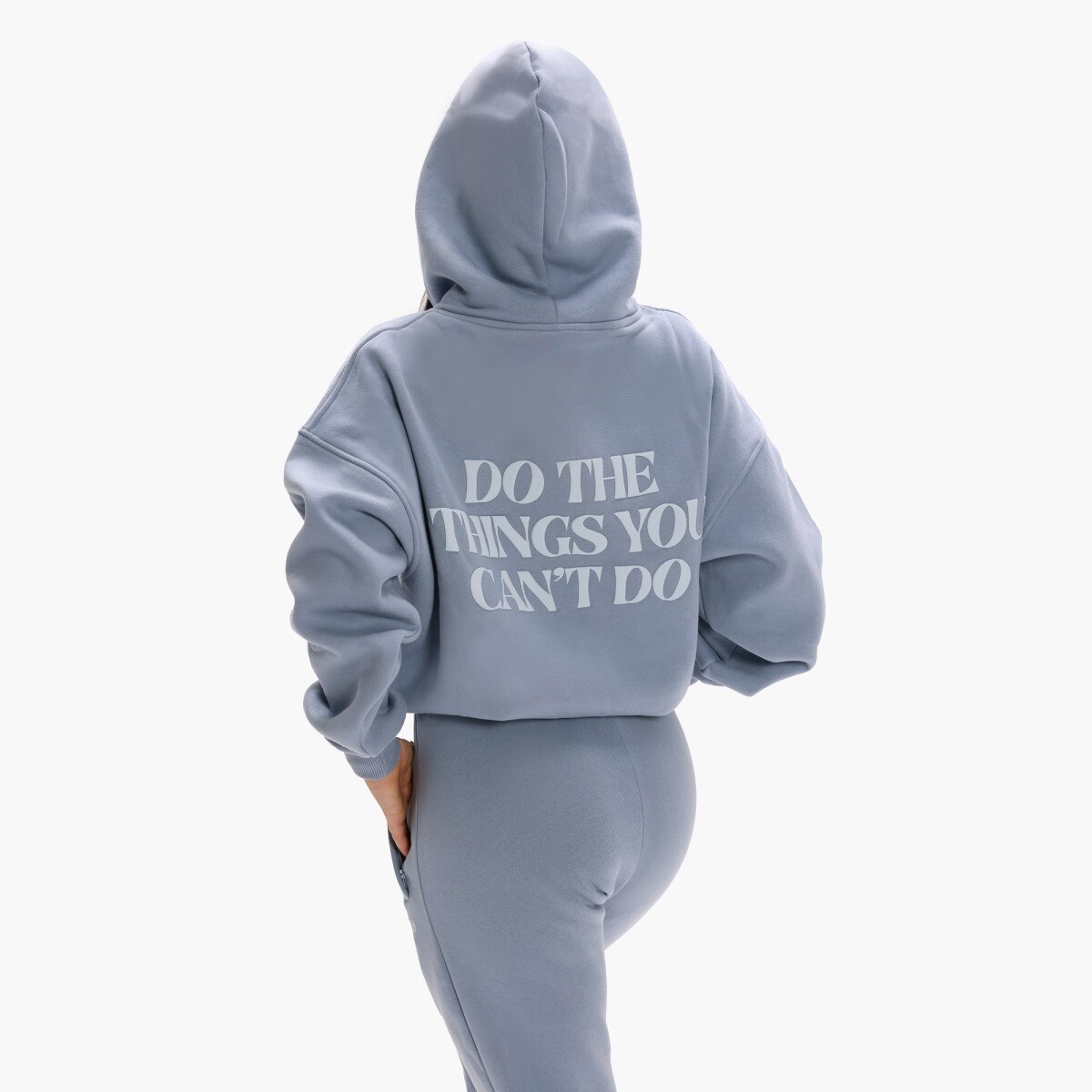 Dámská mikina exalted comfy-nest™ quote světle modrá s