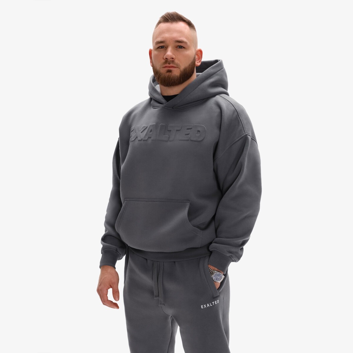 Pánská mikina exalted comfy-nest™ tone šedá xl