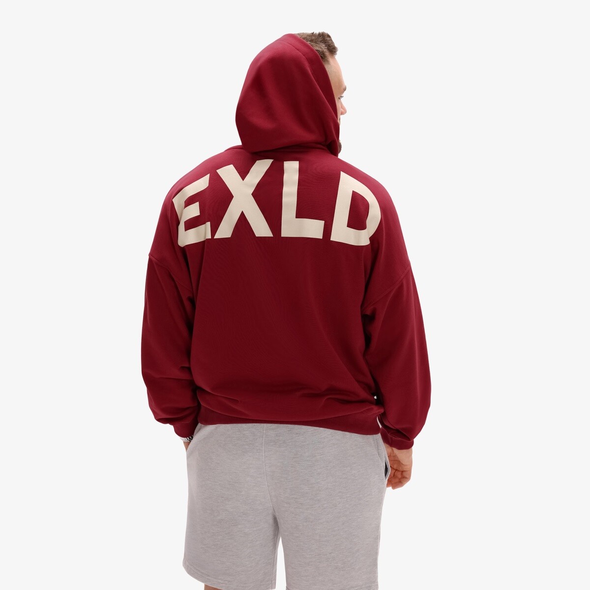 Pánská mikina exalted exld oversized červená s