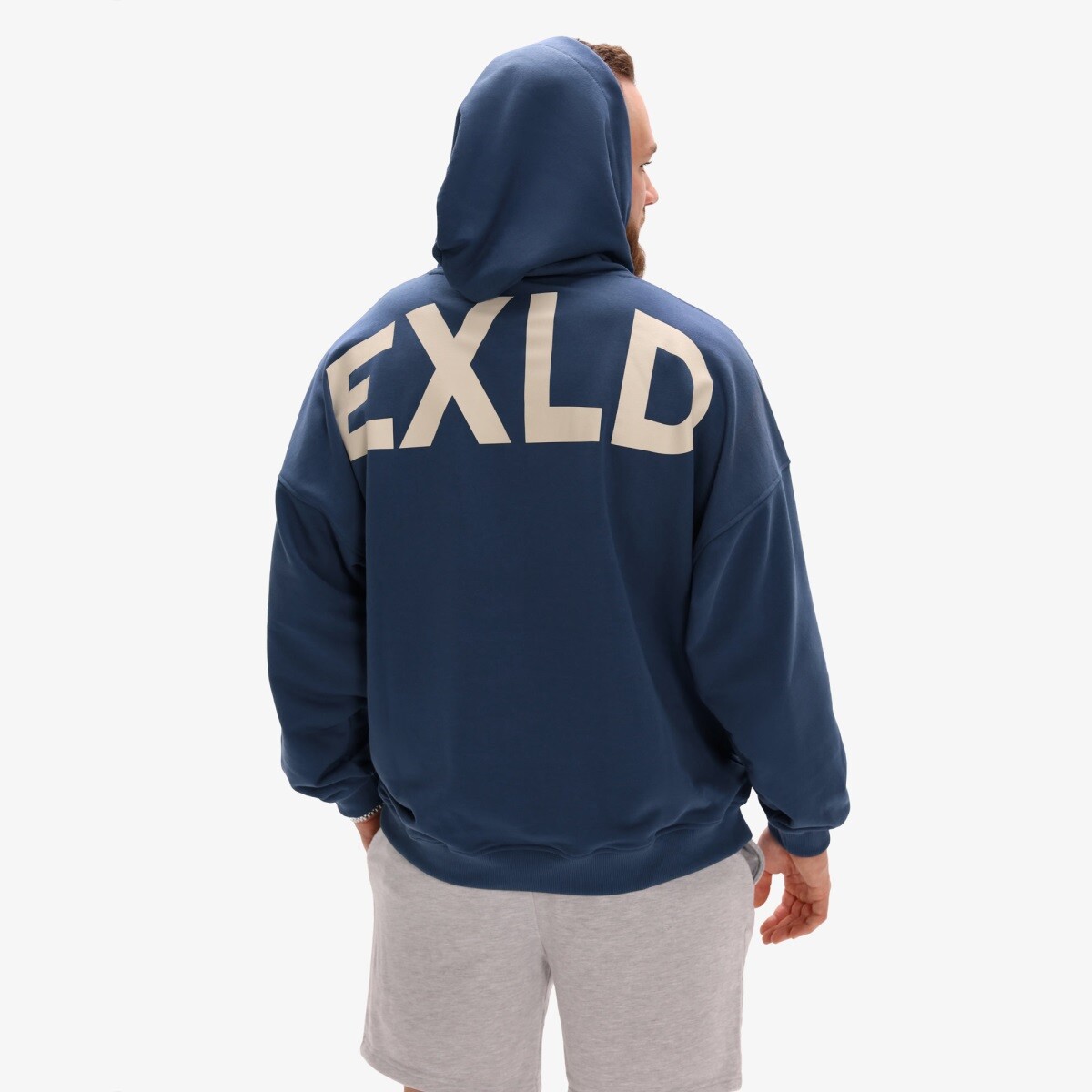 Pánská mikina exalted exld oversized modrá s
