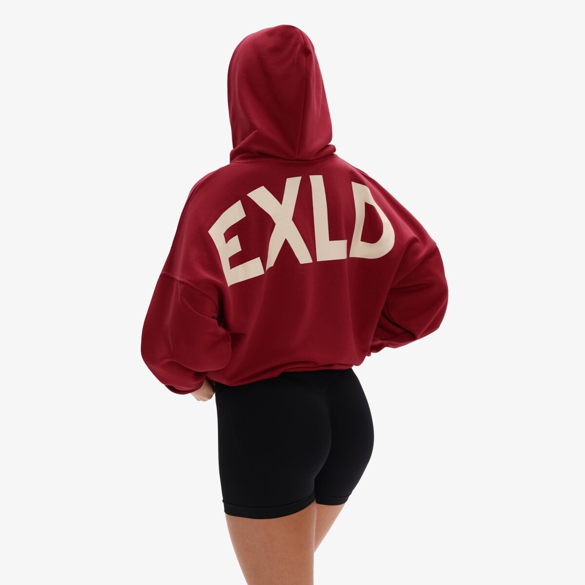 Dámská mikina exalted exld oversized červená xs