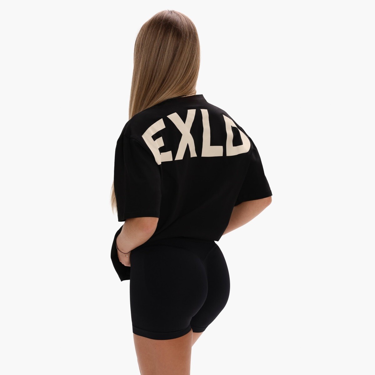 Dámské tričko exalted exld oversized černá xxs