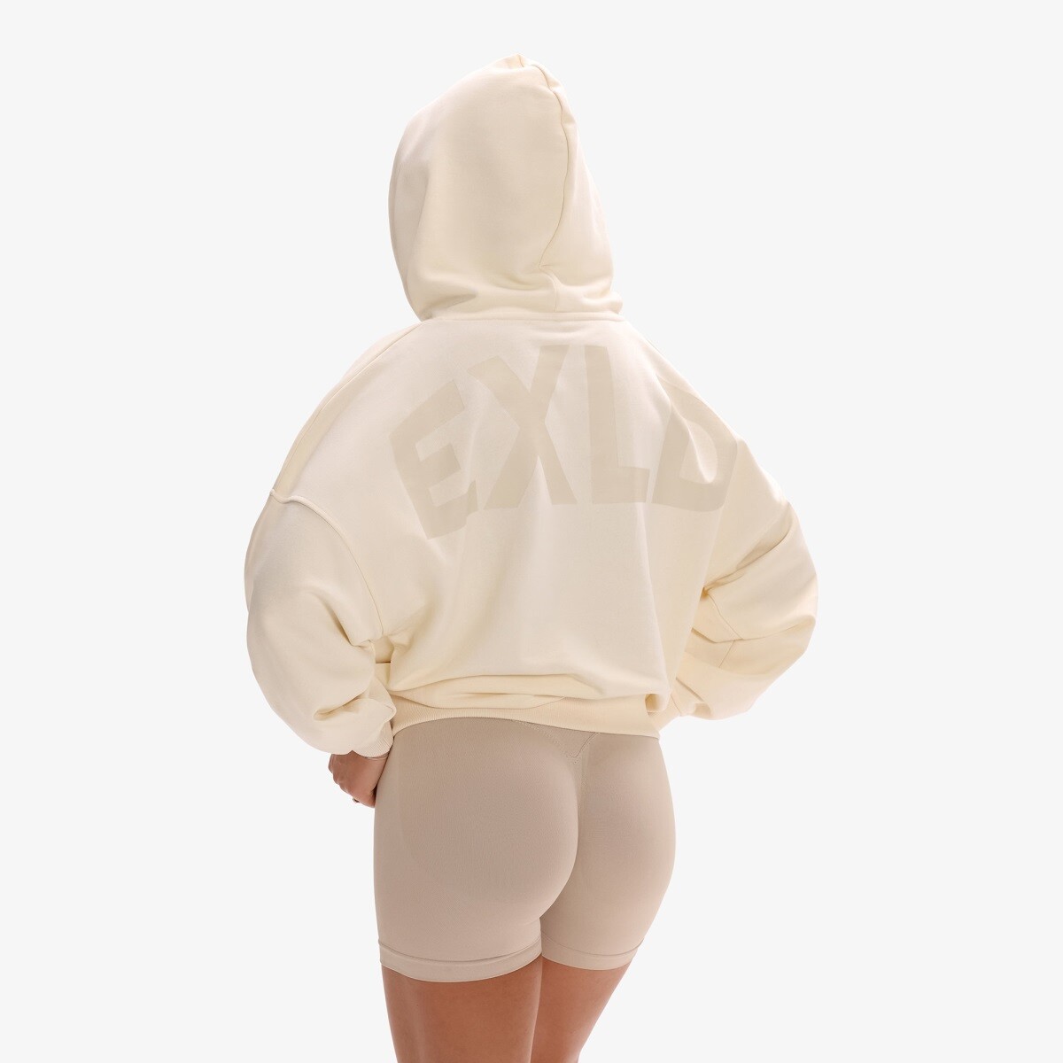 Dámská mikina exalted exld oversized světle béžová xxs