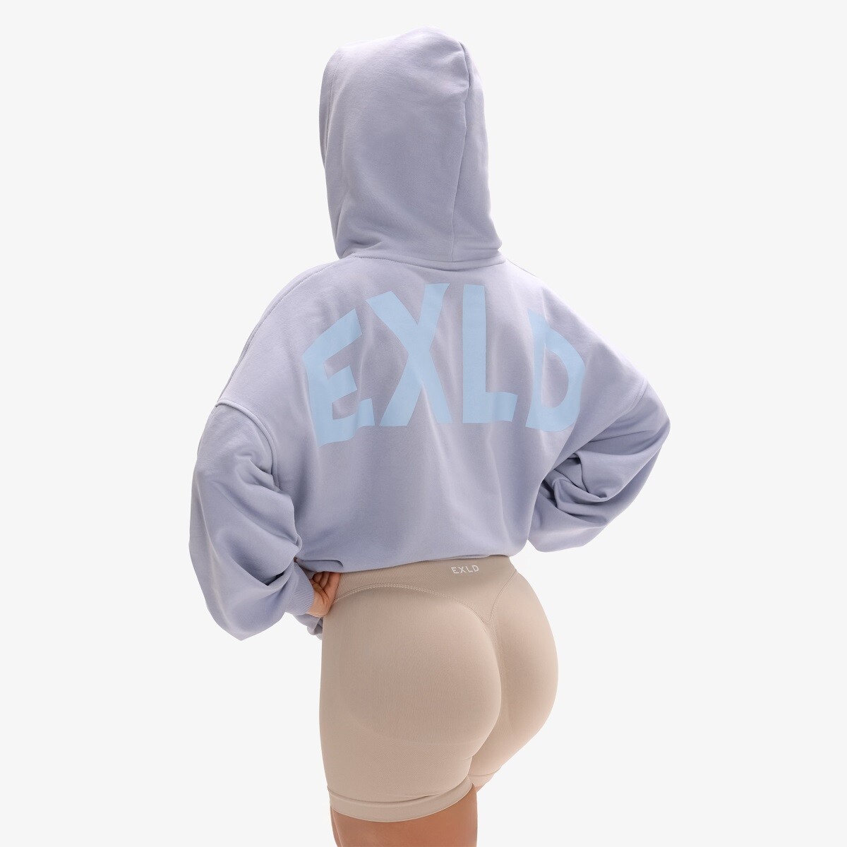 Dámská mikina exalted exld oversized světle modrá xxs