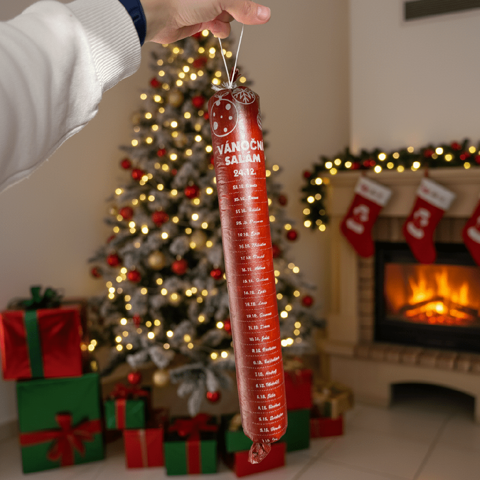 Chocolenka Vánoční čokoládový salám – Švestka & Skořice (Tmavá čokoláda)