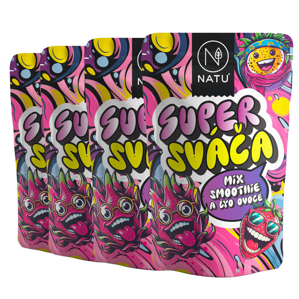 NATU Super Sváča mix smoothie a lyo ovoce 4x21g