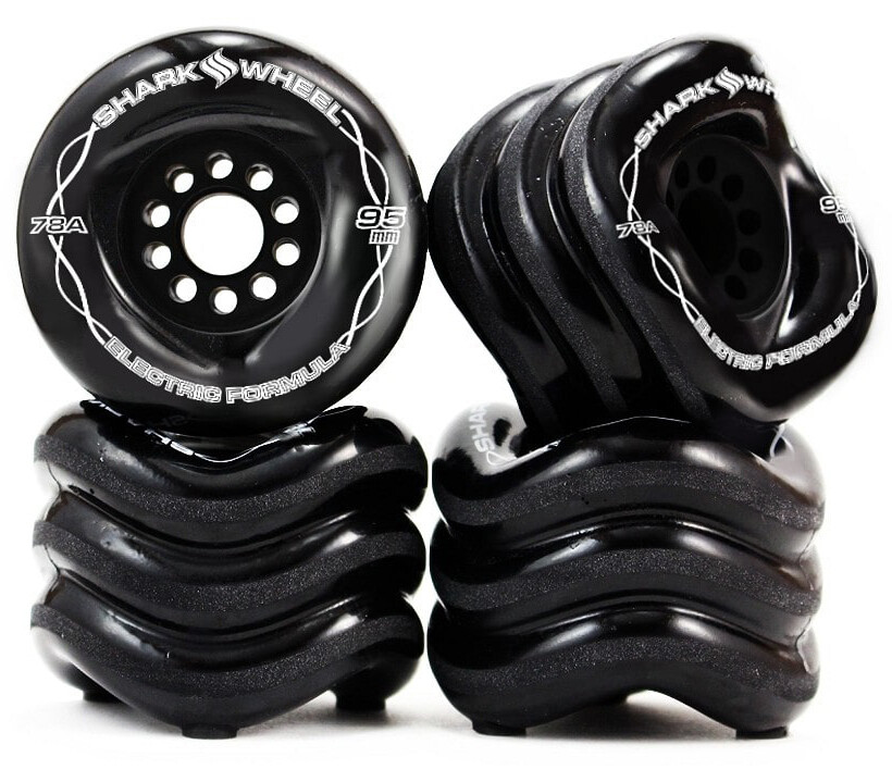 Shark Wheels - Megalodon 95mm 78A black - kolečka (sada 4ks)