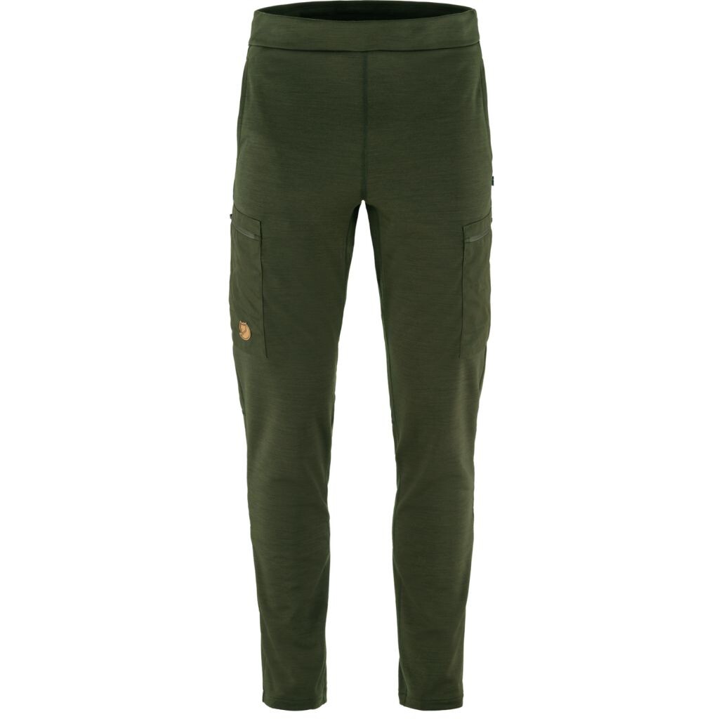 FJÄLLRÄVEN Keb Fleece Trousers M, Deep Forest (vzorek) velikost: L