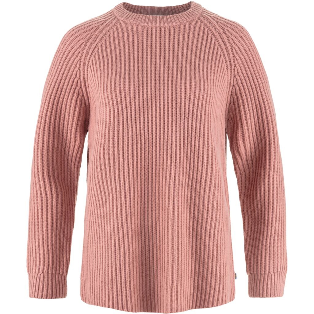 FJÄLLRÄVEN Övik Rib Sweater W, Dusty Rose (vzorek) velikost: M