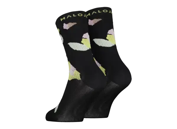 Maloja StenarM. ponožky Deep Black Fieldflower vel. 36/38