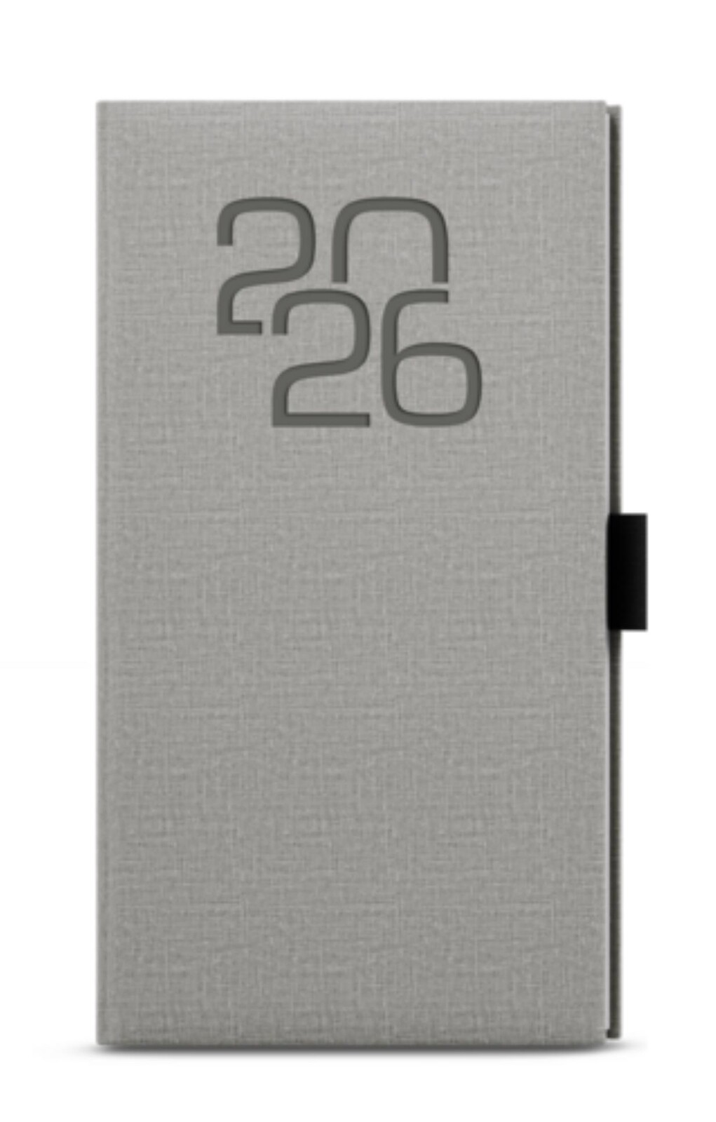 Týdenní kapesní diář 2025 Fabric - šedý