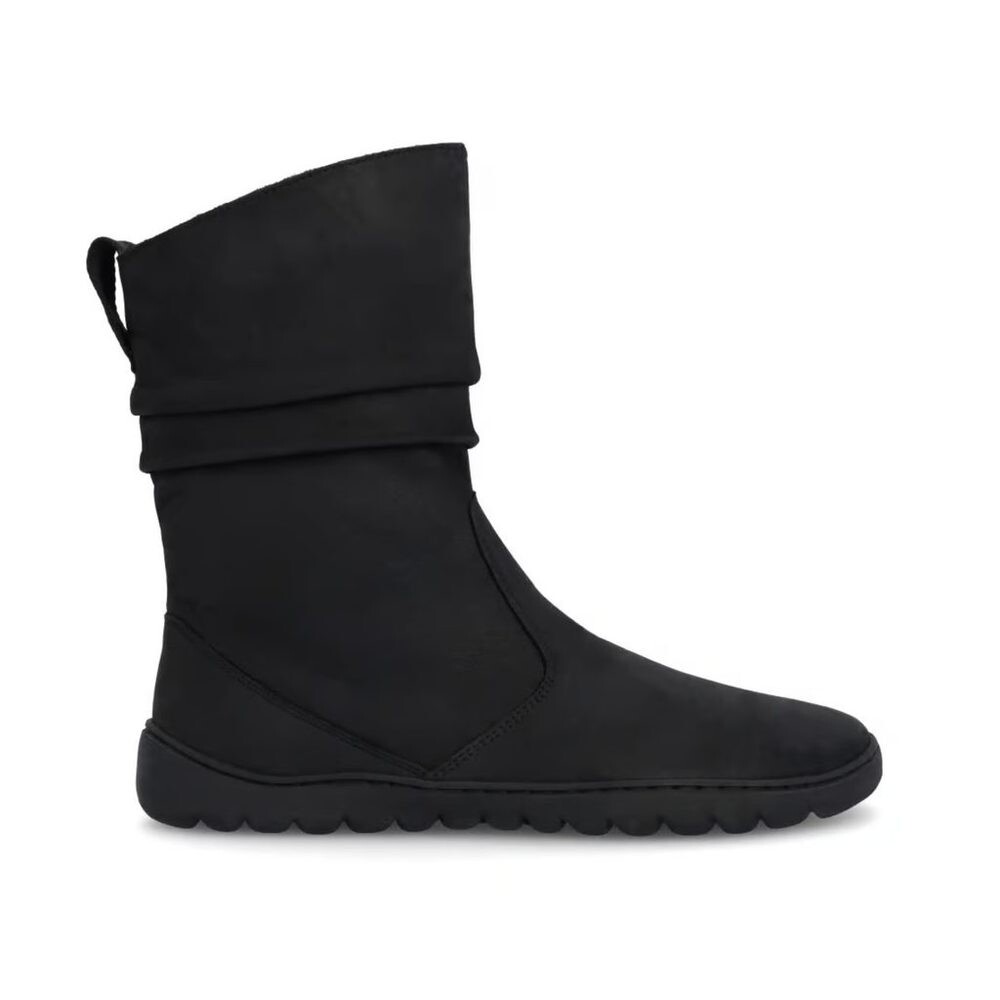 GROUNDIES® ODESSA GX2 Černé Dámské zateplené barefoot kozačky - 36