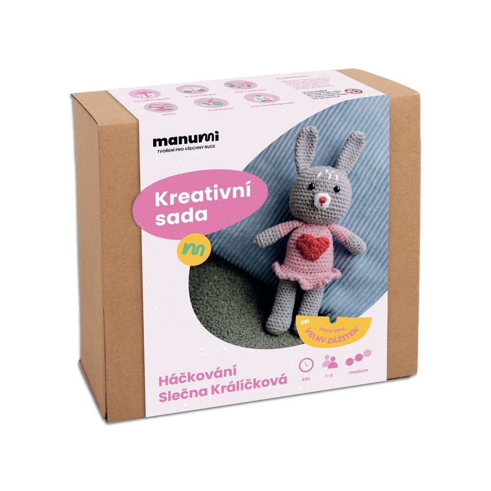 Manumi kreativní sada na háčkování slečna Králíčková - 1 ks