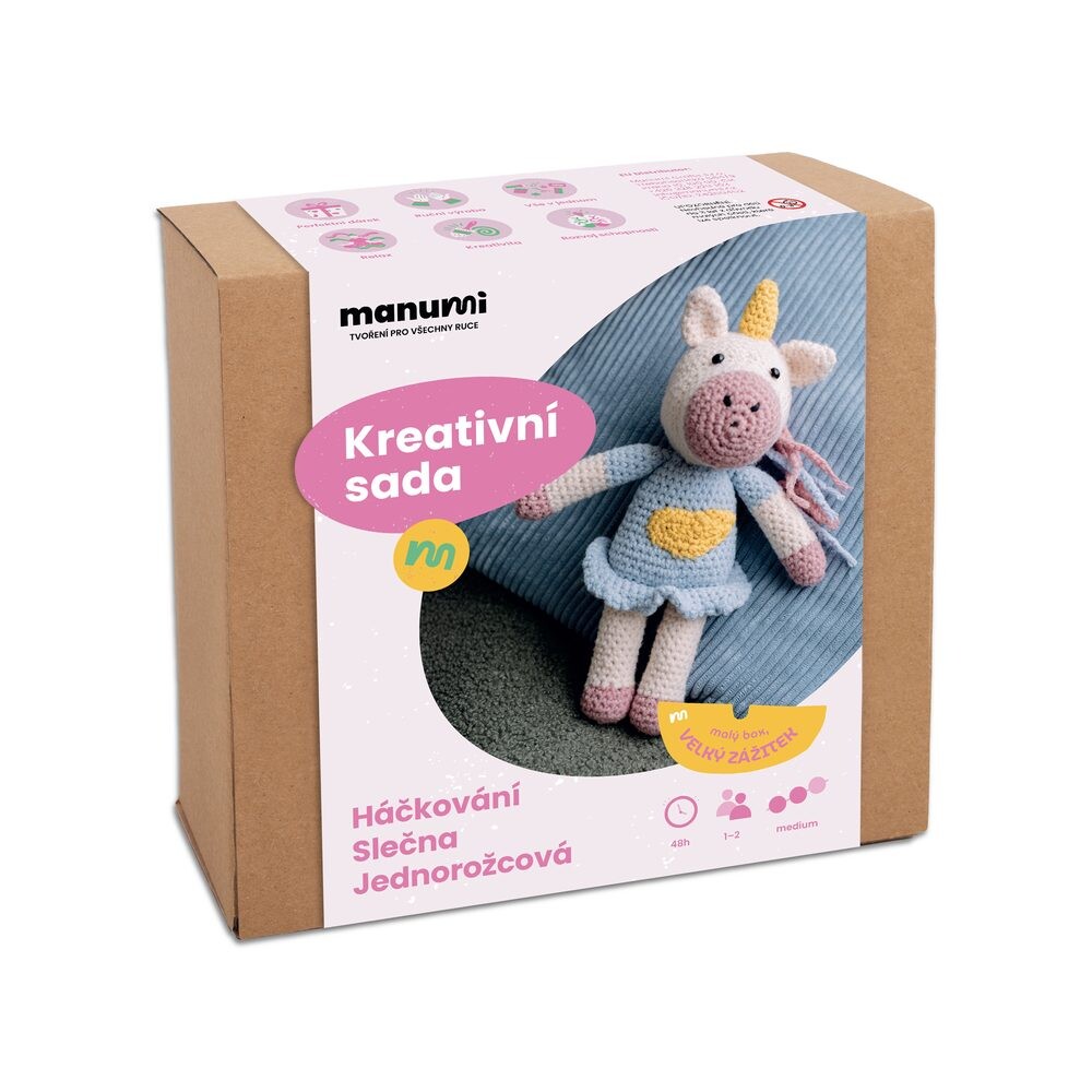 Manumi kreativní sada na háčkování slečna Jednorožcová - 1 ks