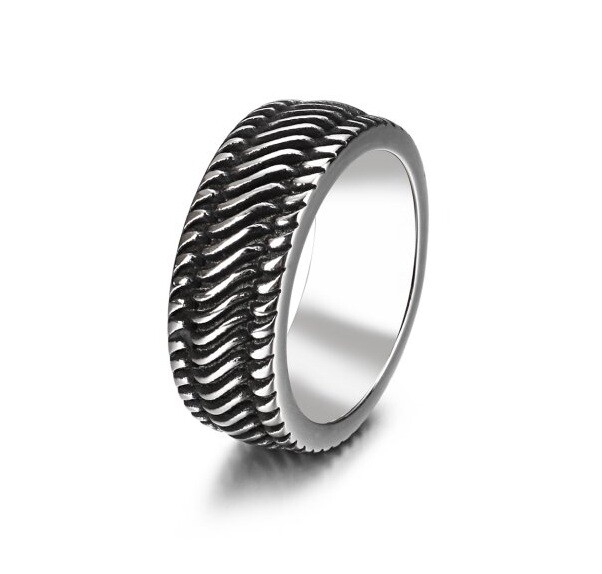 Elenys pánský Vikingský prsten z chirurgické oceli Velikost: 9 (EU: 59-60)