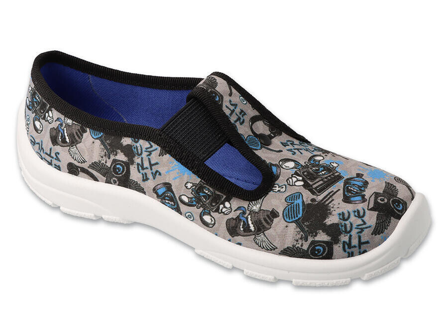 BEFADO 975Y197 chlapecké bačkorky modré šedé 31 975XY197_31