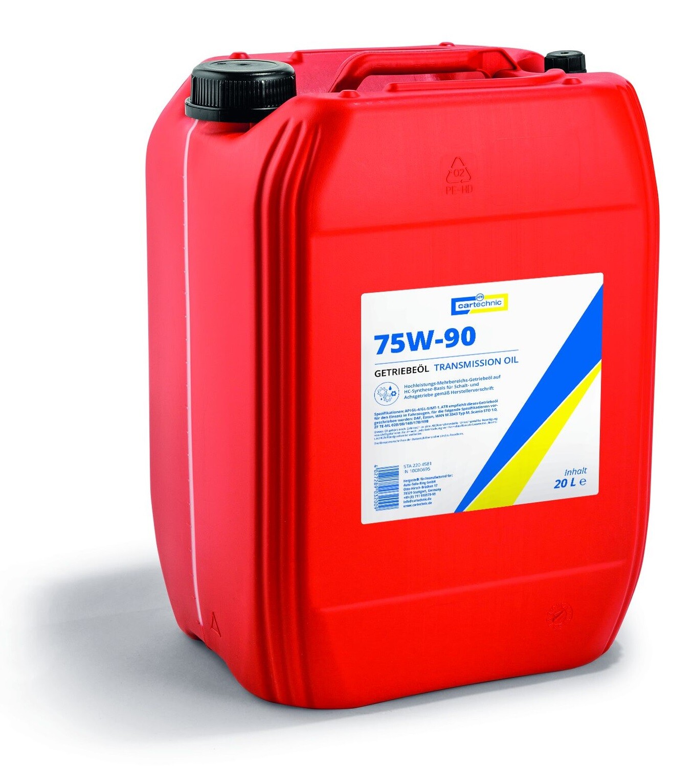 Převodový olej 75W-90 pro velmi namáhané převodovky, 1 litr - Cartechnic Objem: 20 L