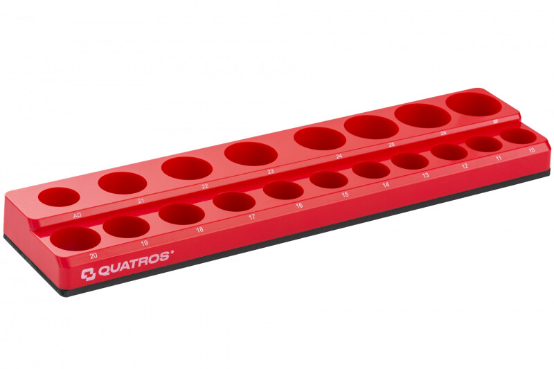 QUATROS Magnetický držák nástrčných klíčů 1/2