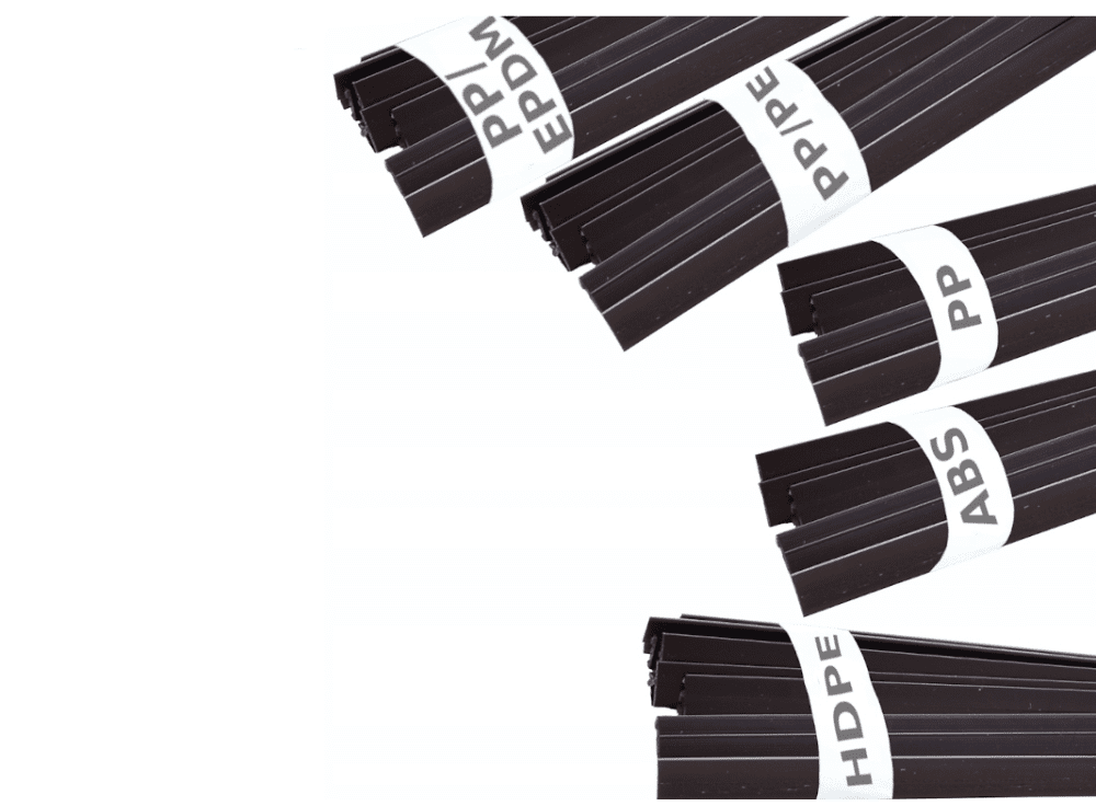 MDtools Svářecí plastové dráty ABS, PP, HDPE, PP/EPDM, PP/PE, 8 mm, ploché, 45 cm, černé, 0,5 kg