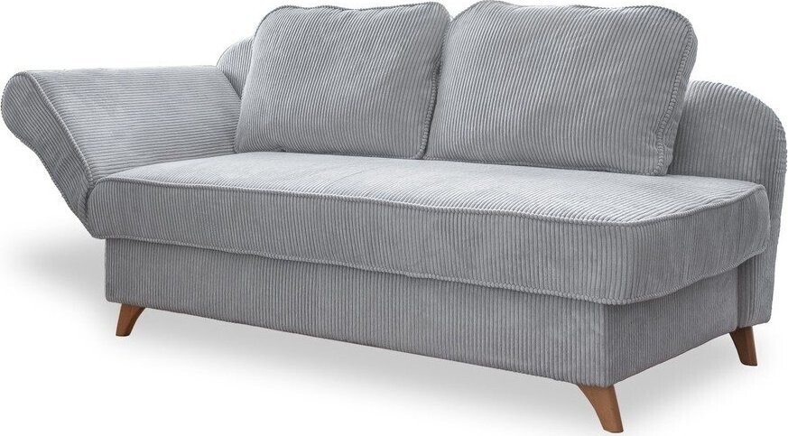 Světle šedá manšestrová lenoška (levý roh) Chic Charlotte – Miuform